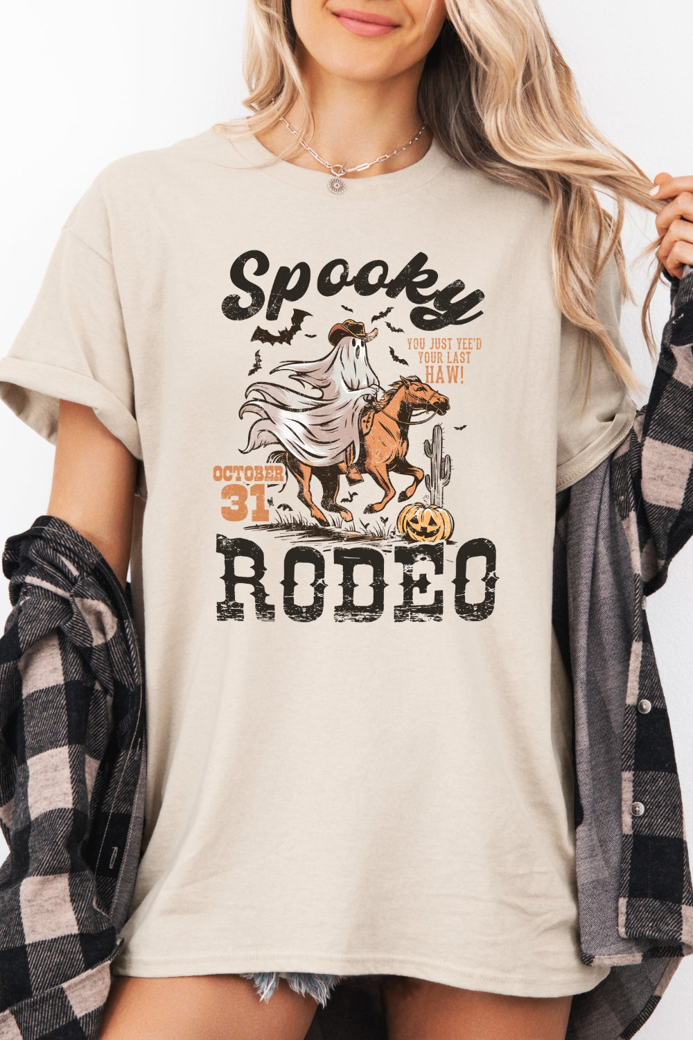 Spooky rodeo cowboy tee