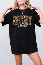 Spooky season floral letters tee