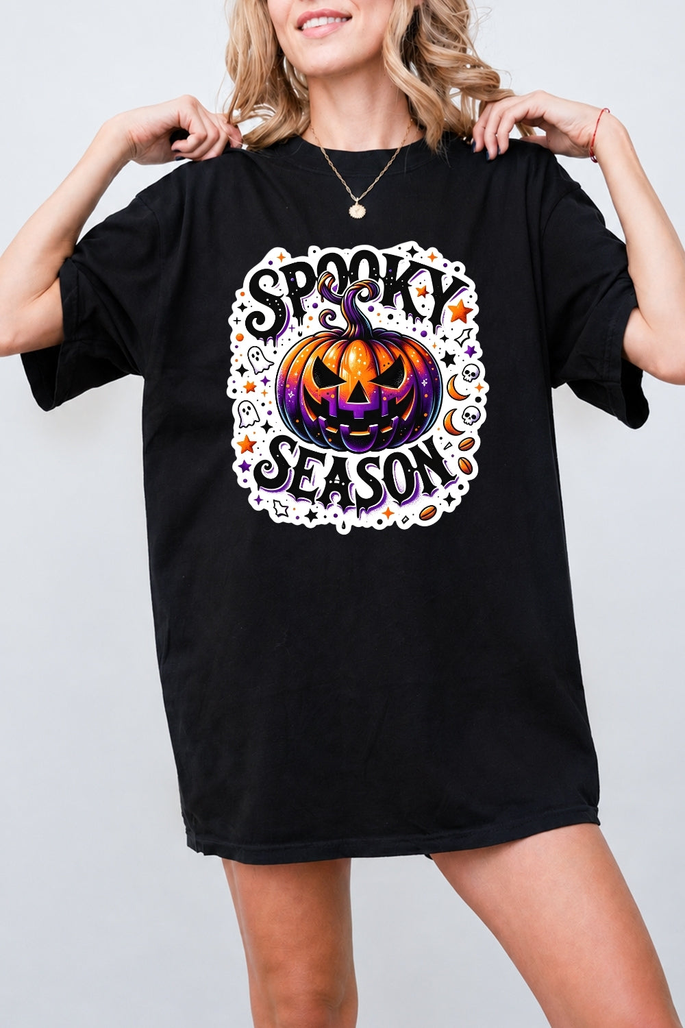 Spooky season pumpkin tee