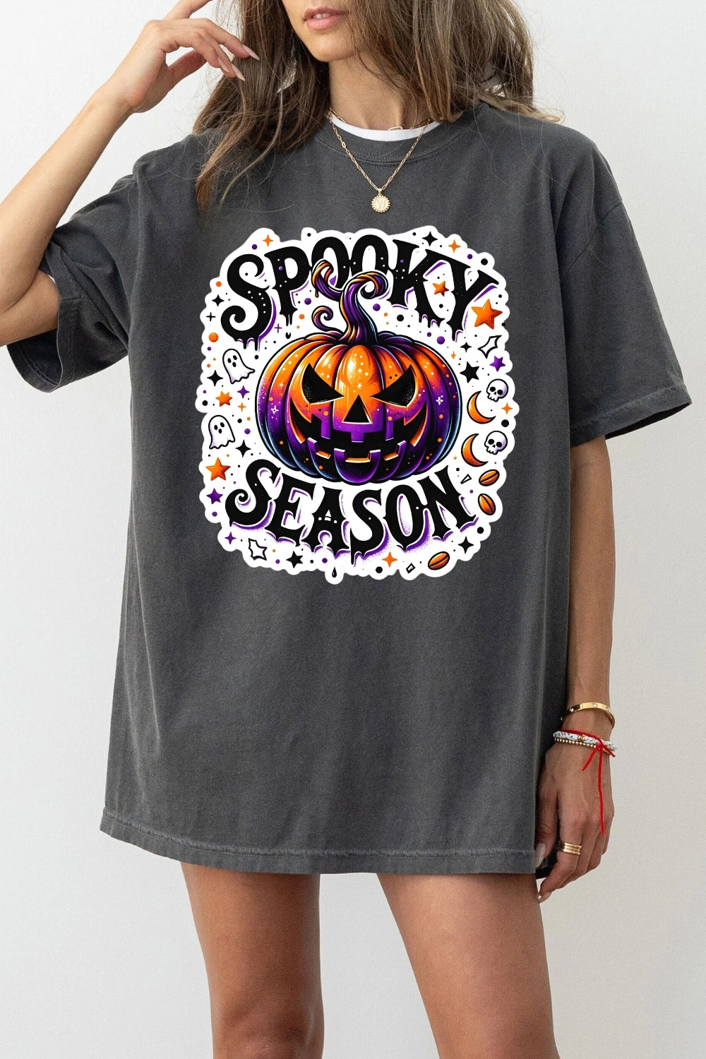 Spooky season pumpkin tee