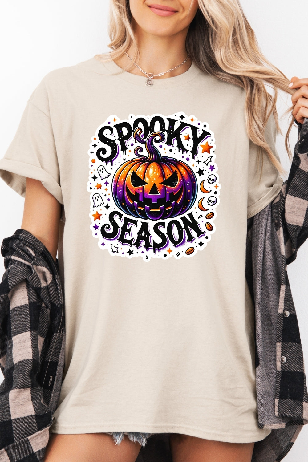 Spooky season pumpkin tee