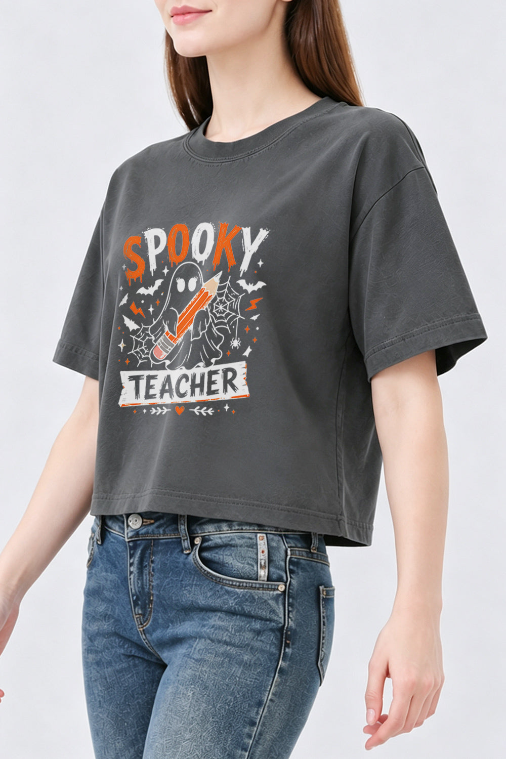 Spooky teacher ghost tee