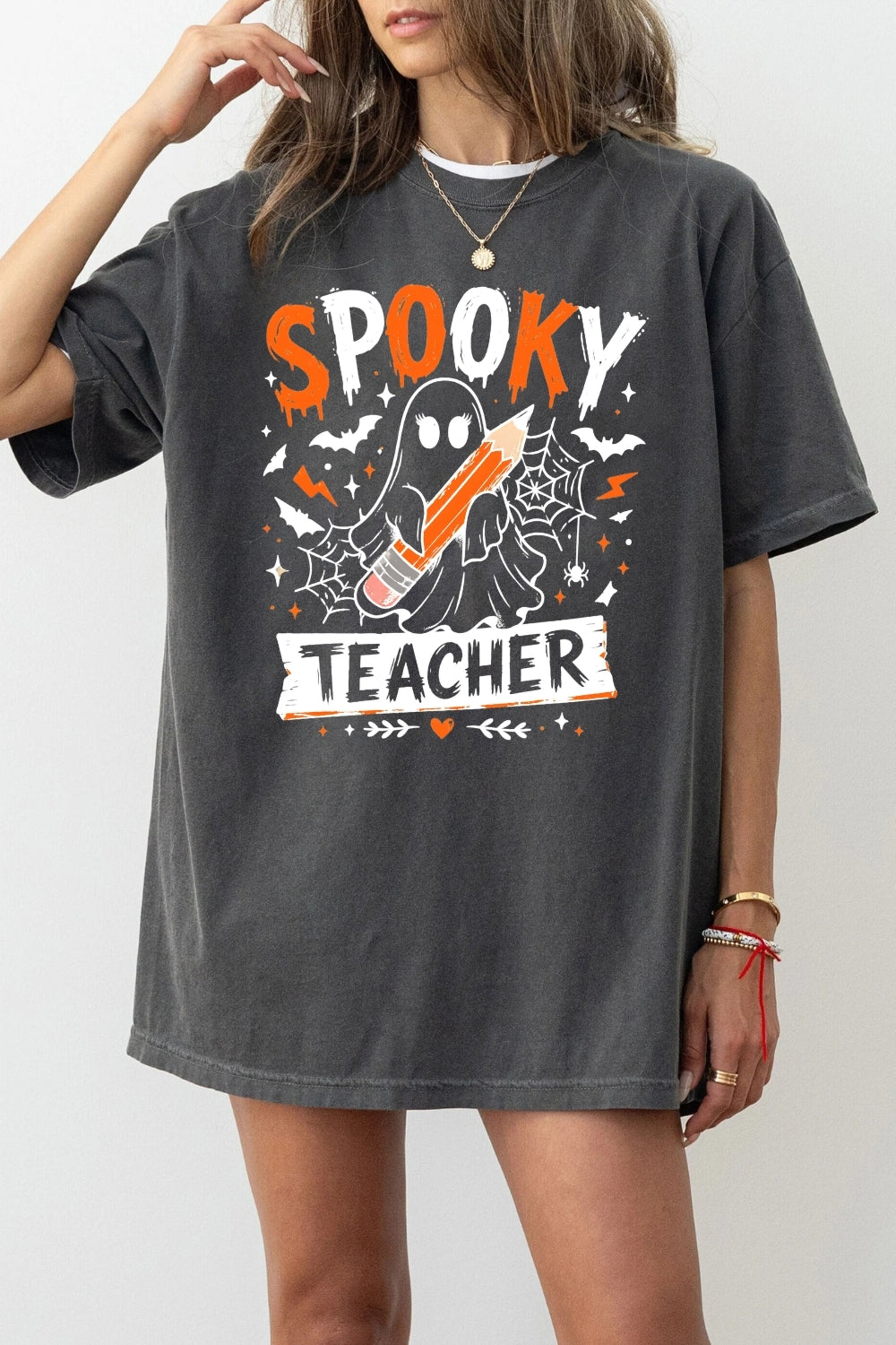 Spooky teacher ghost tee