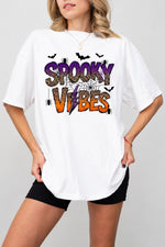 Spooky vibes bats tee