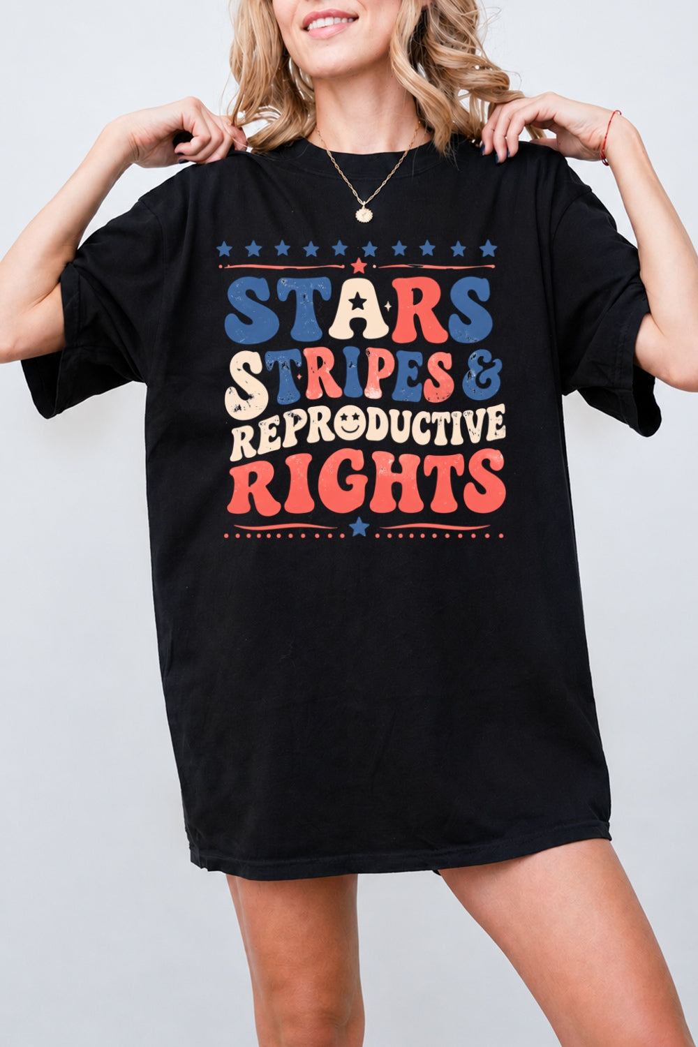 Star stripes and reproductive rights tee