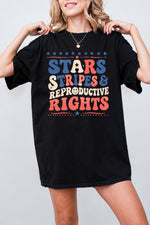 Star stripes and reproductive rights tee