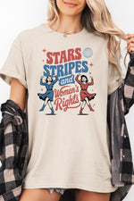 Star stripes and women's rights tee