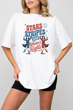 Star stripes and women's rights tee