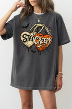 Stay creep skull heart tee