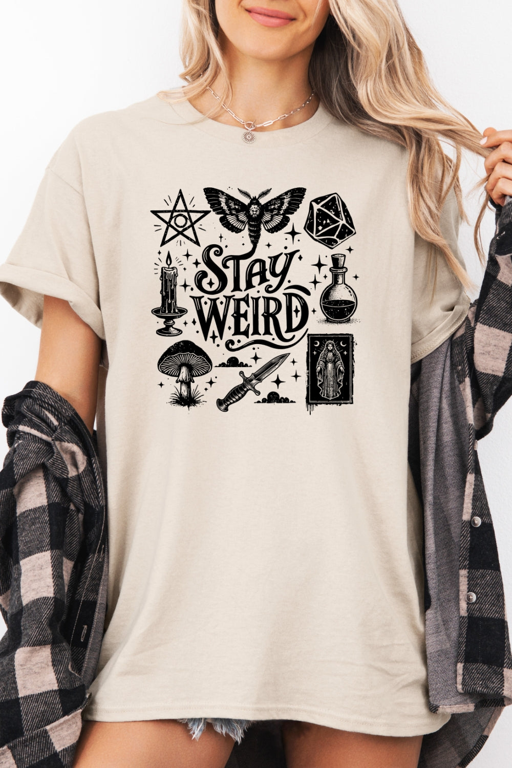 Stay weird witch tee