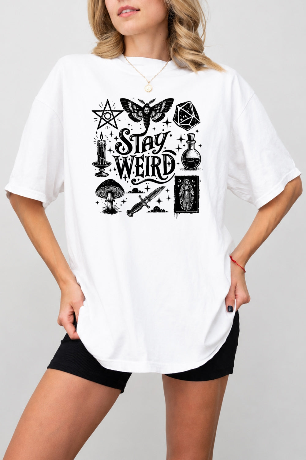 Stay weird witch tee