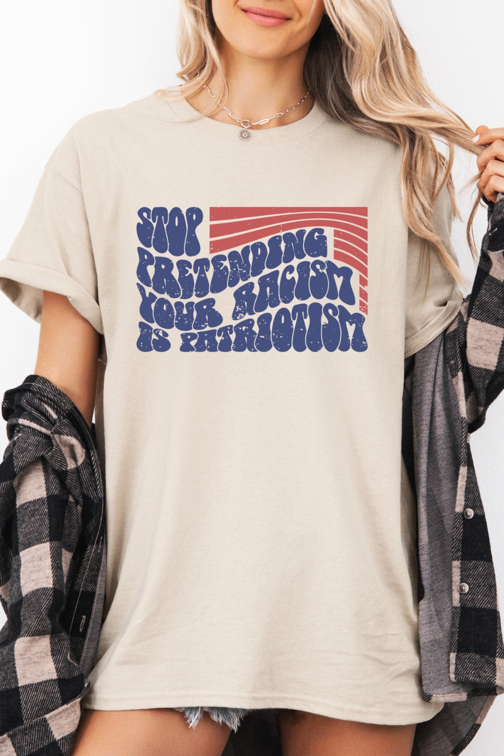 Stop pretending tee