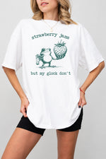 Strawberry jam frog funny tee