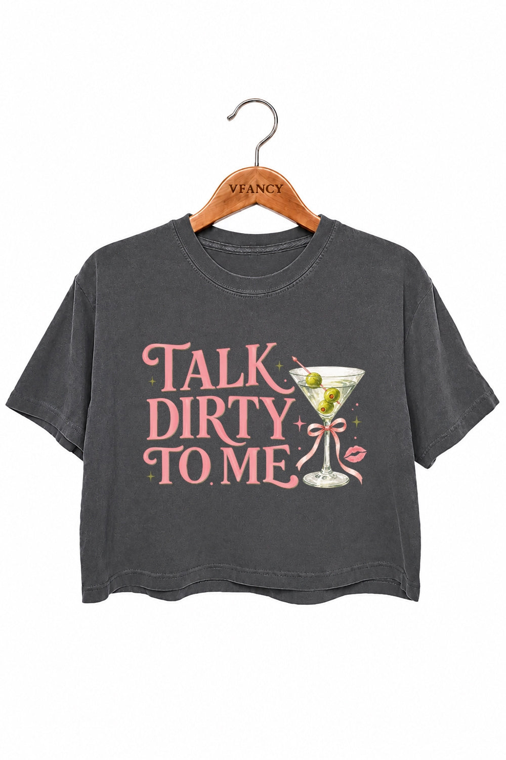 Talk dirty to me cocktail crop top