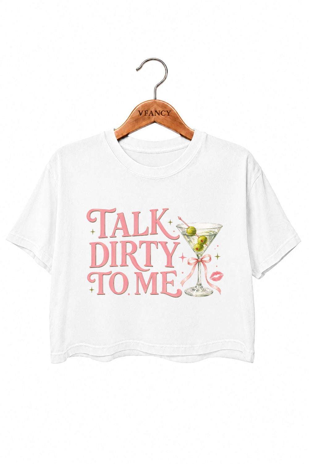 Talk dirty to me cocktail crop top
