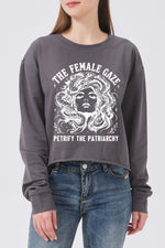 The Female Gaze Medusa Crop Sweatshirt