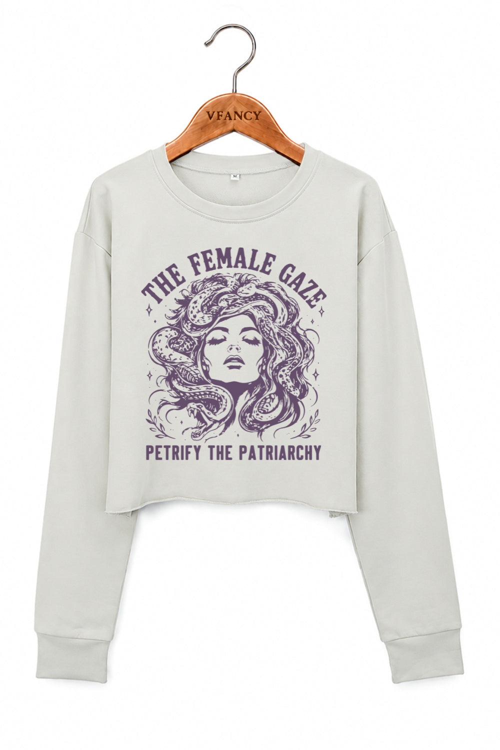 The Female Gaze Medusa Crop Sweatshirt