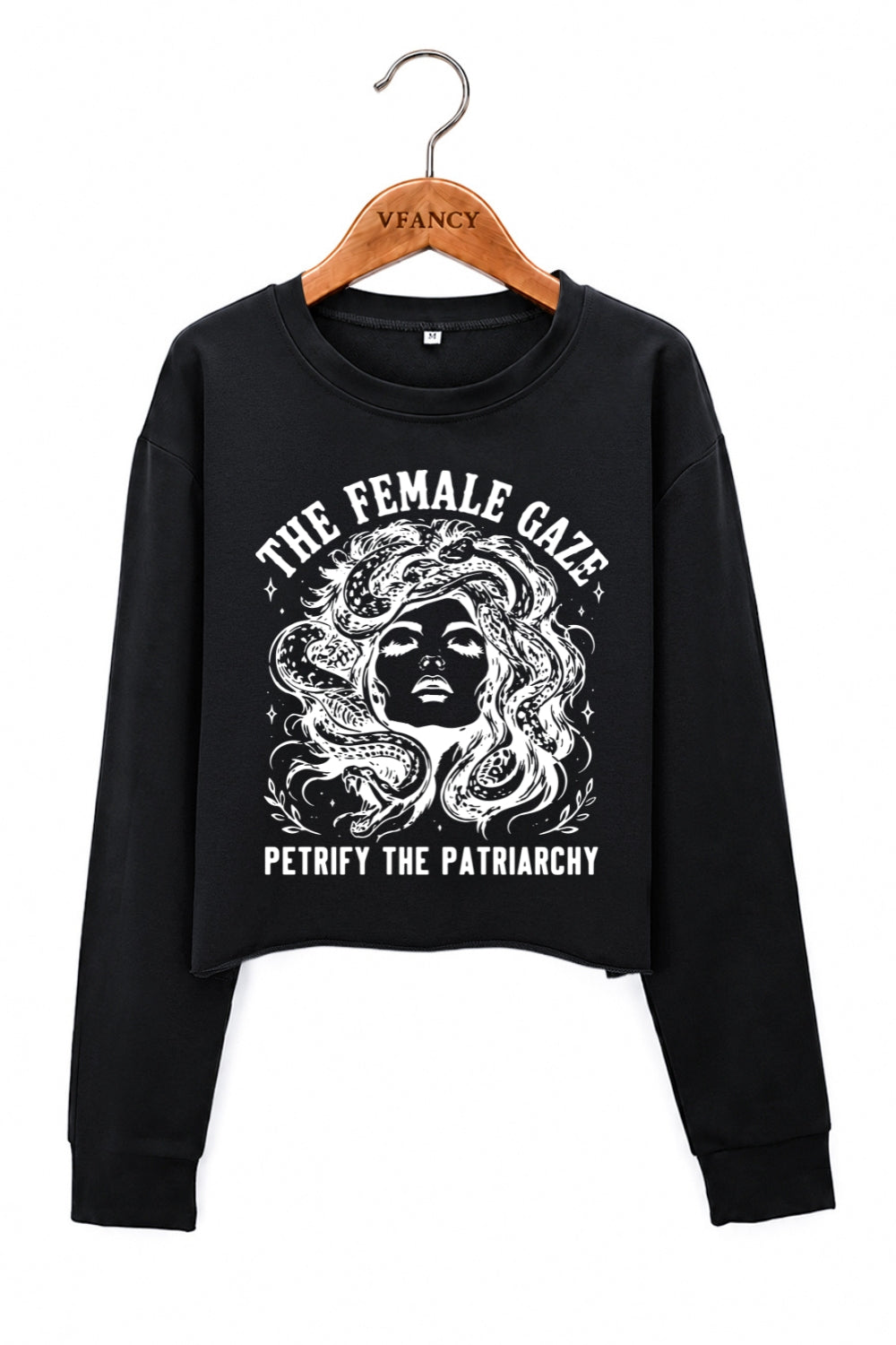 The Female Gaze Medusa Crop Sweatshirt