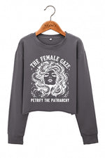 The Female Gaze Medusa Crop Sweatshirt