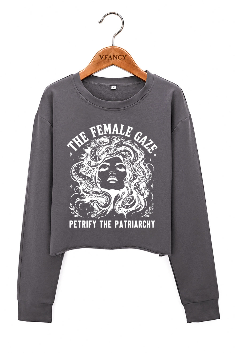 The Female Gaze Medusa Crop Sweatshirt