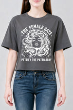 The female gaze medusa crop top