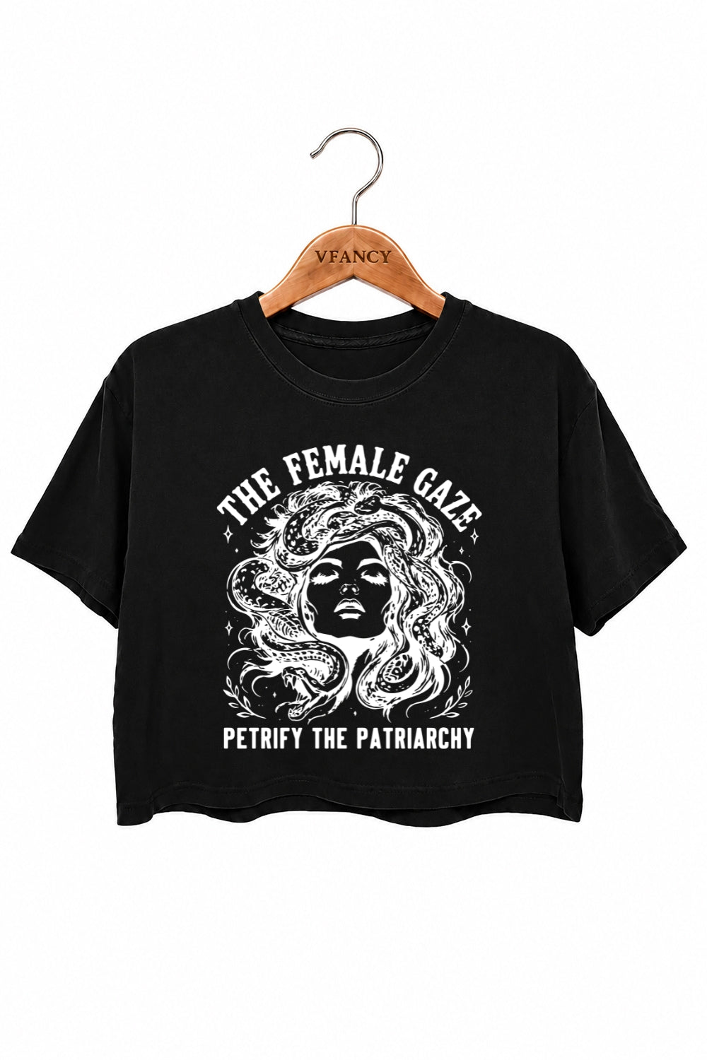 The female gaze medusa crop top