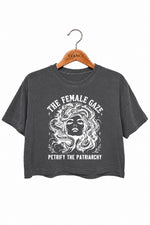 The female gaze medusa crop top