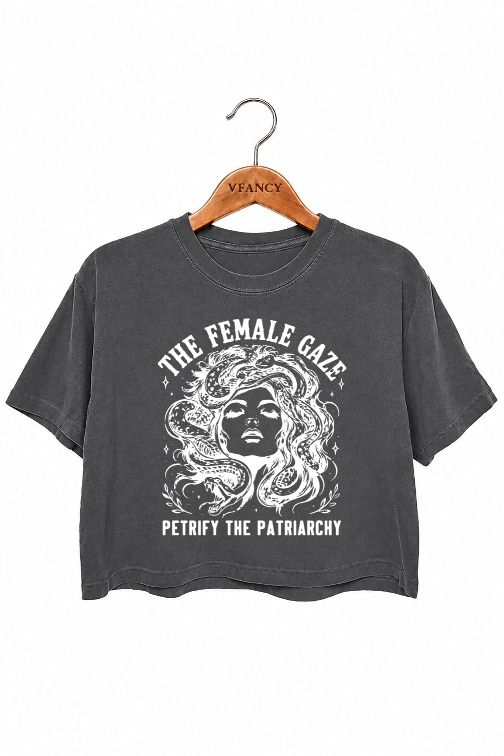 The female gaze medusa crop top