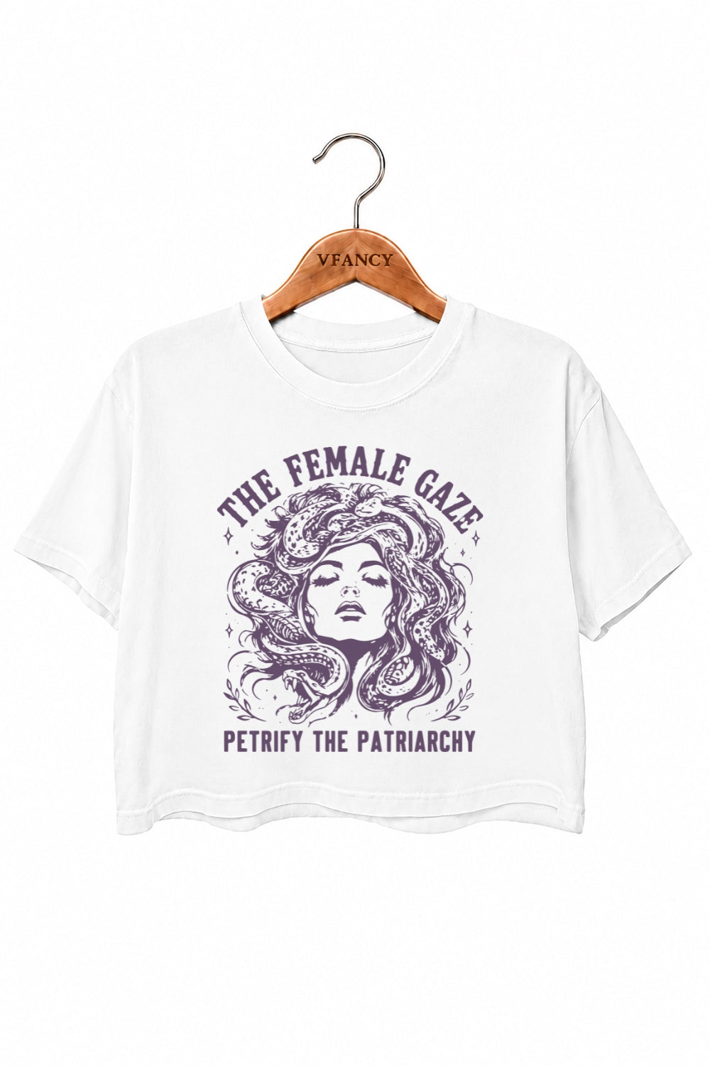The female gaze medusa crop top