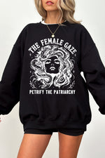 The female gaze medusa crop sweatshirt