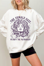The female gaze medusa crop sweatshirt