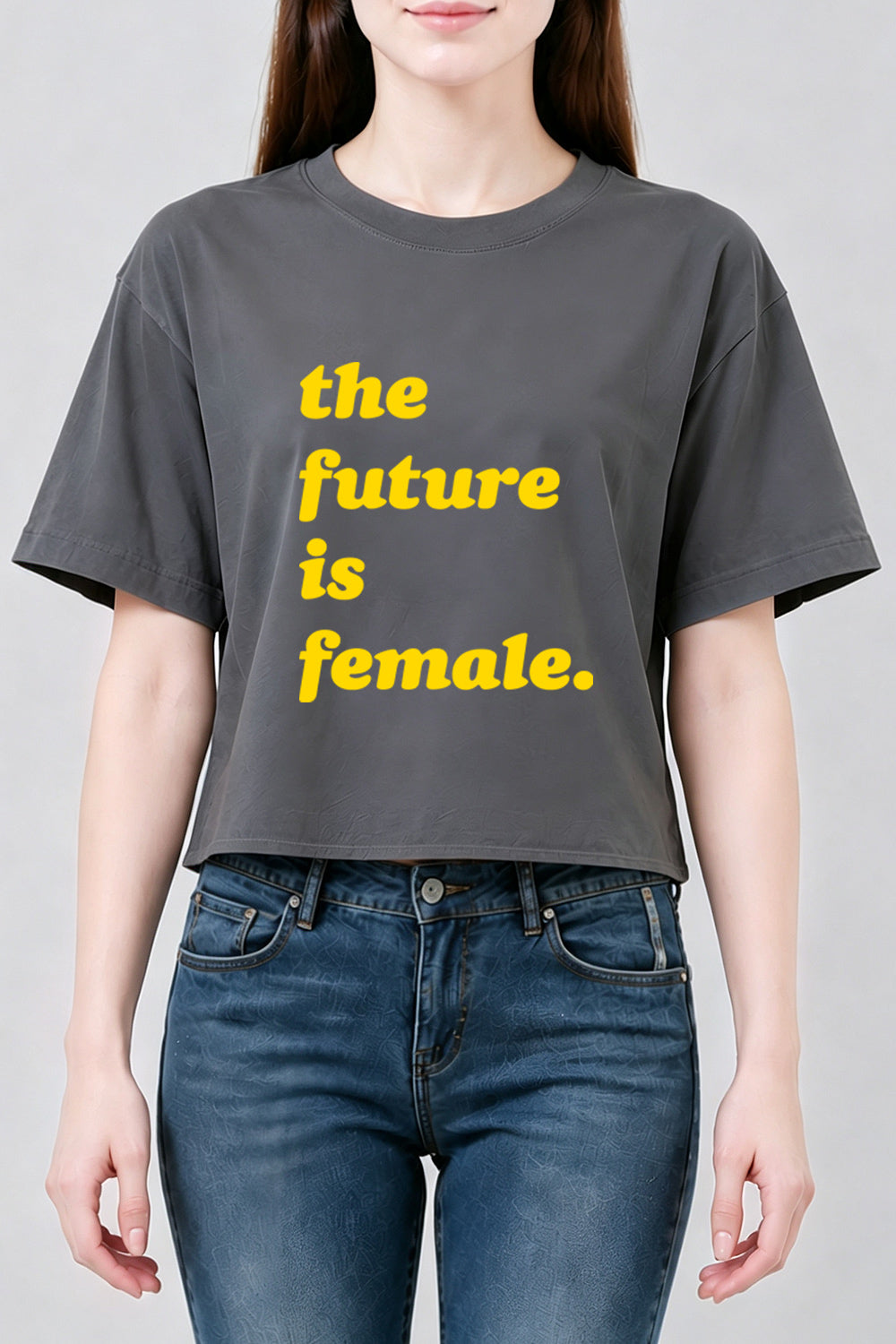 The future is female crop top