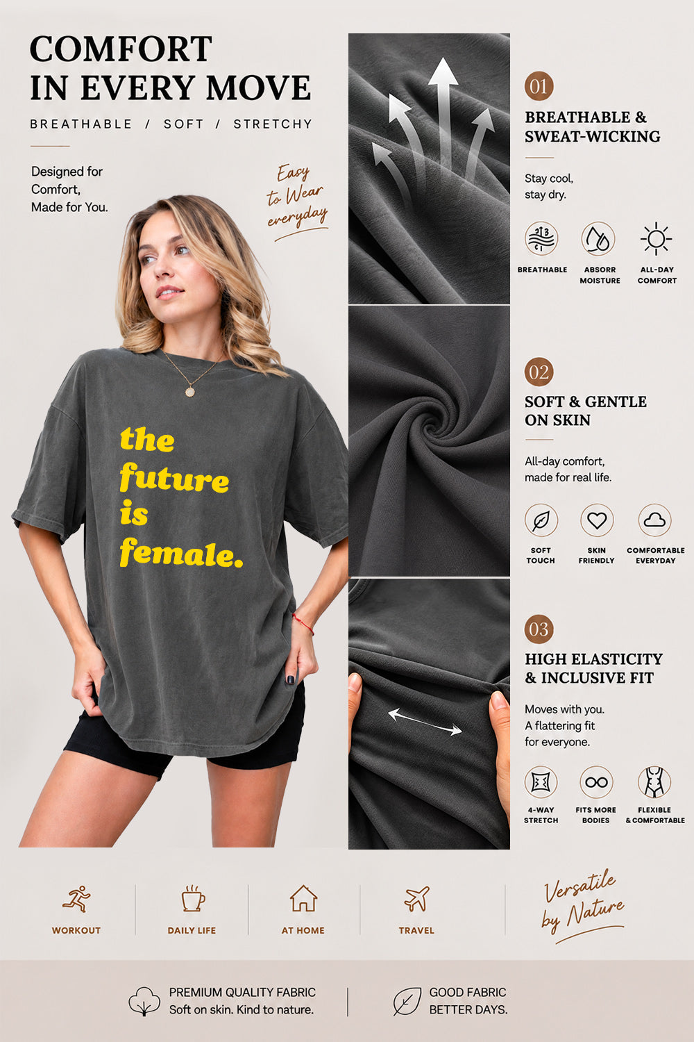 The future is female tee