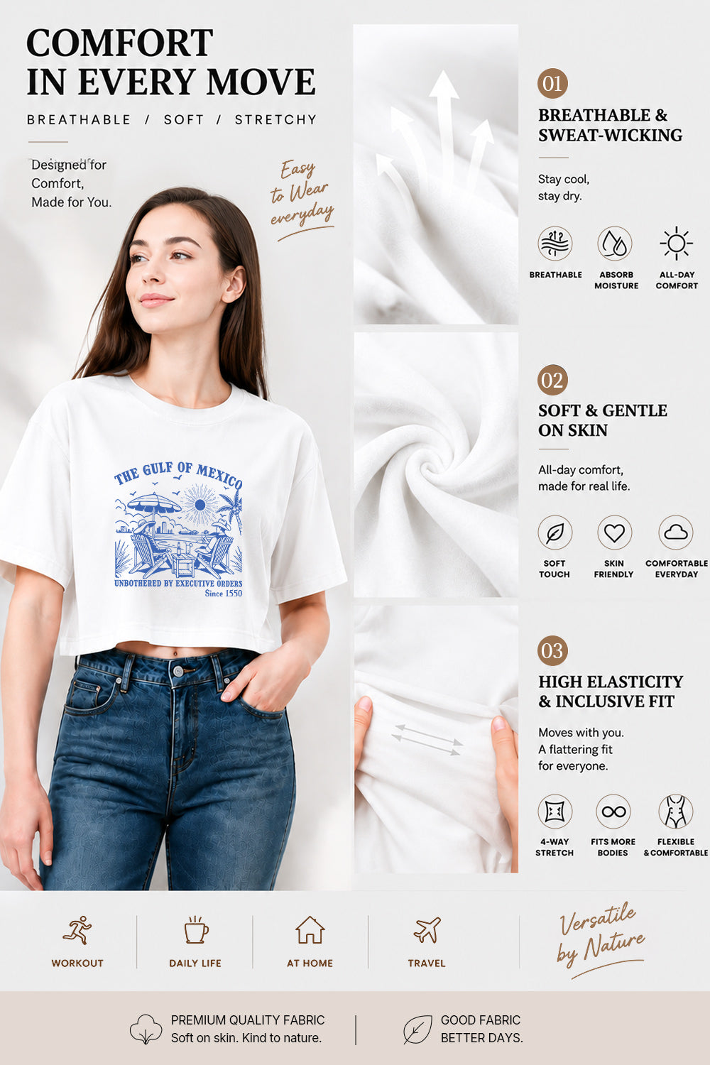 The gulf of mexico since 1550 crop top