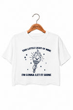 The little light of mine crop top