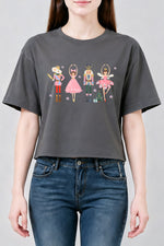 The nutcracker ballet christmas crop top