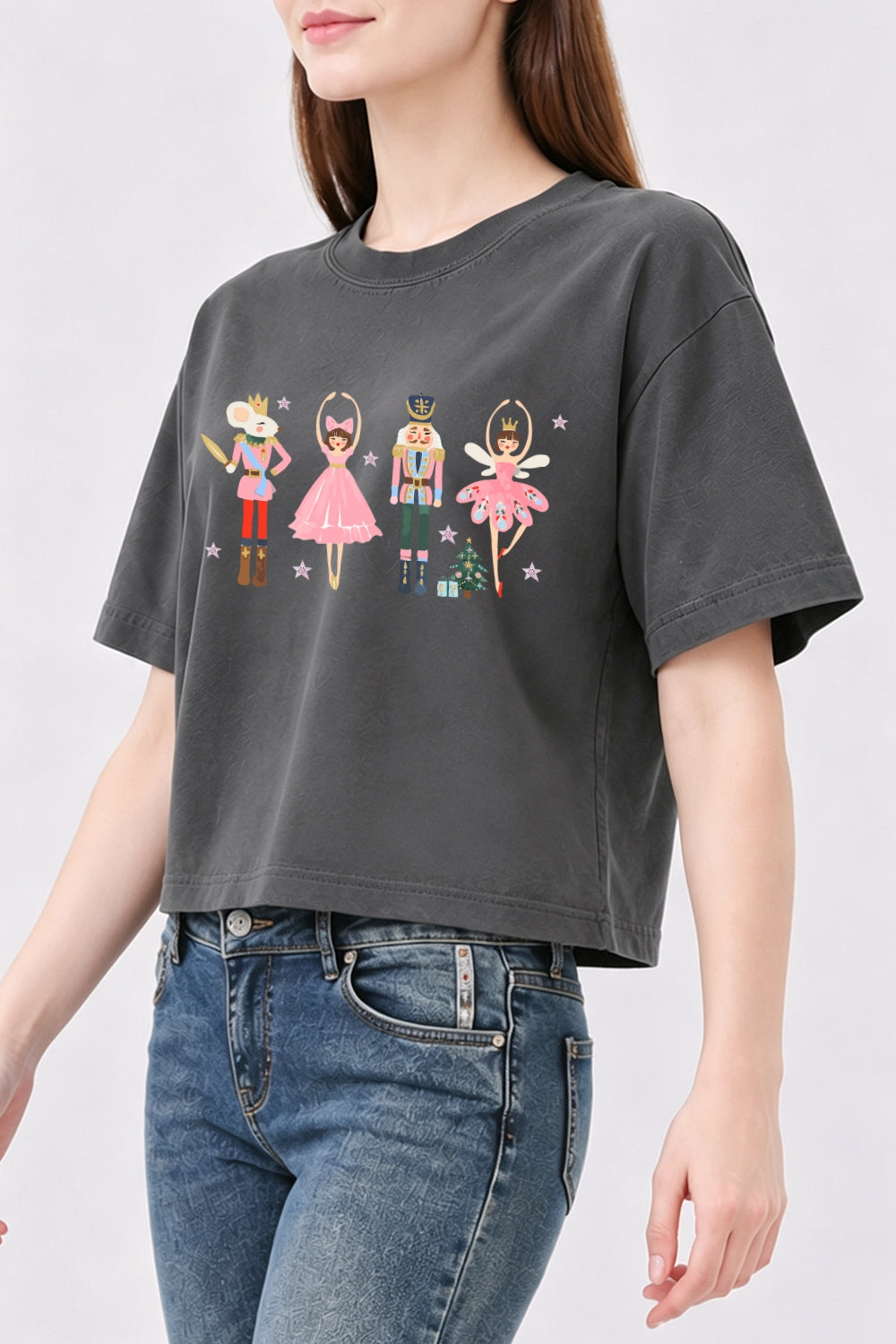 The nutcracker ballet christmas crop top