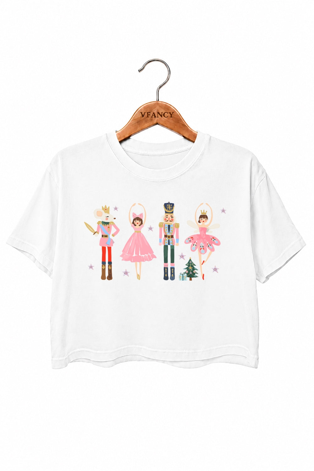 The nutcracker ballet christmas crop top