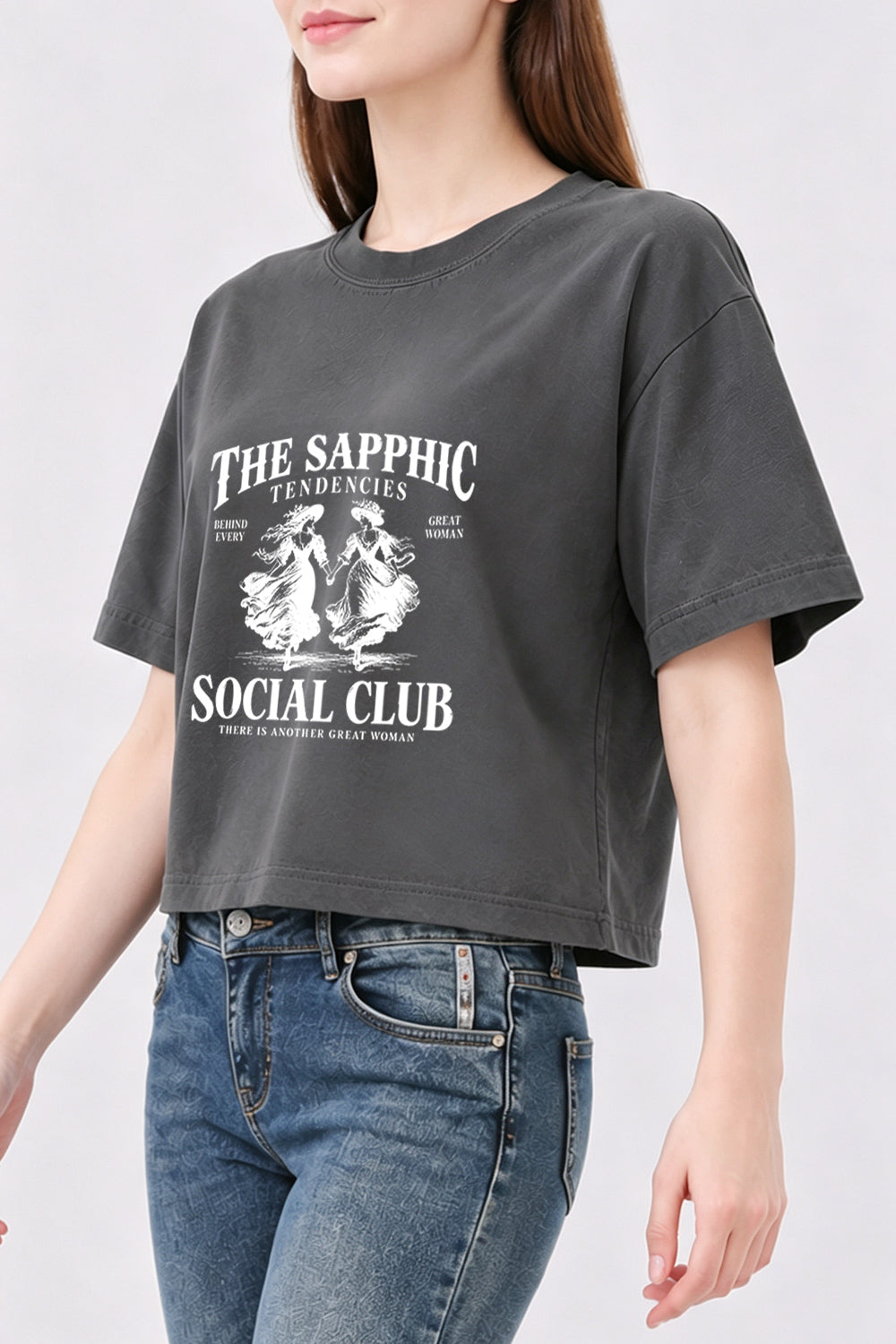 The sapphic club crop top