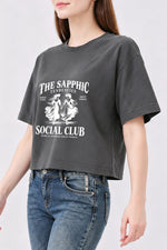 The sapphic club crop top