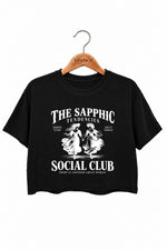 The sapphic club crop top