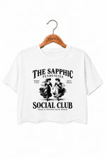The sapphic club crop top