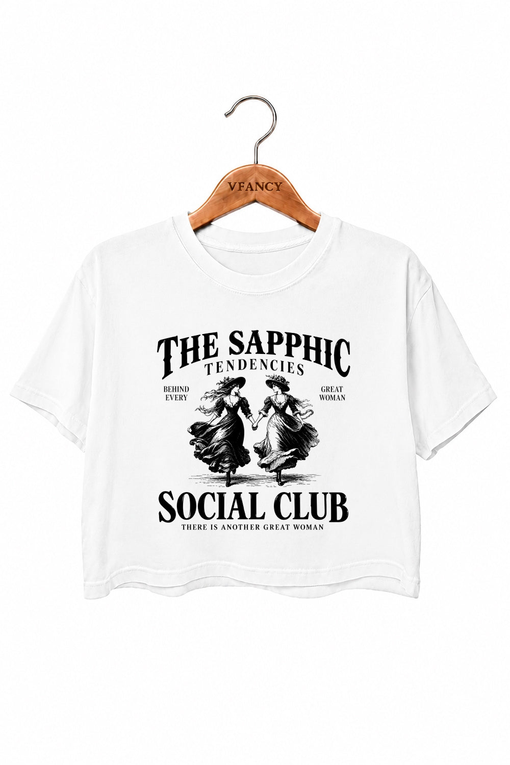 The sapphic club crop top