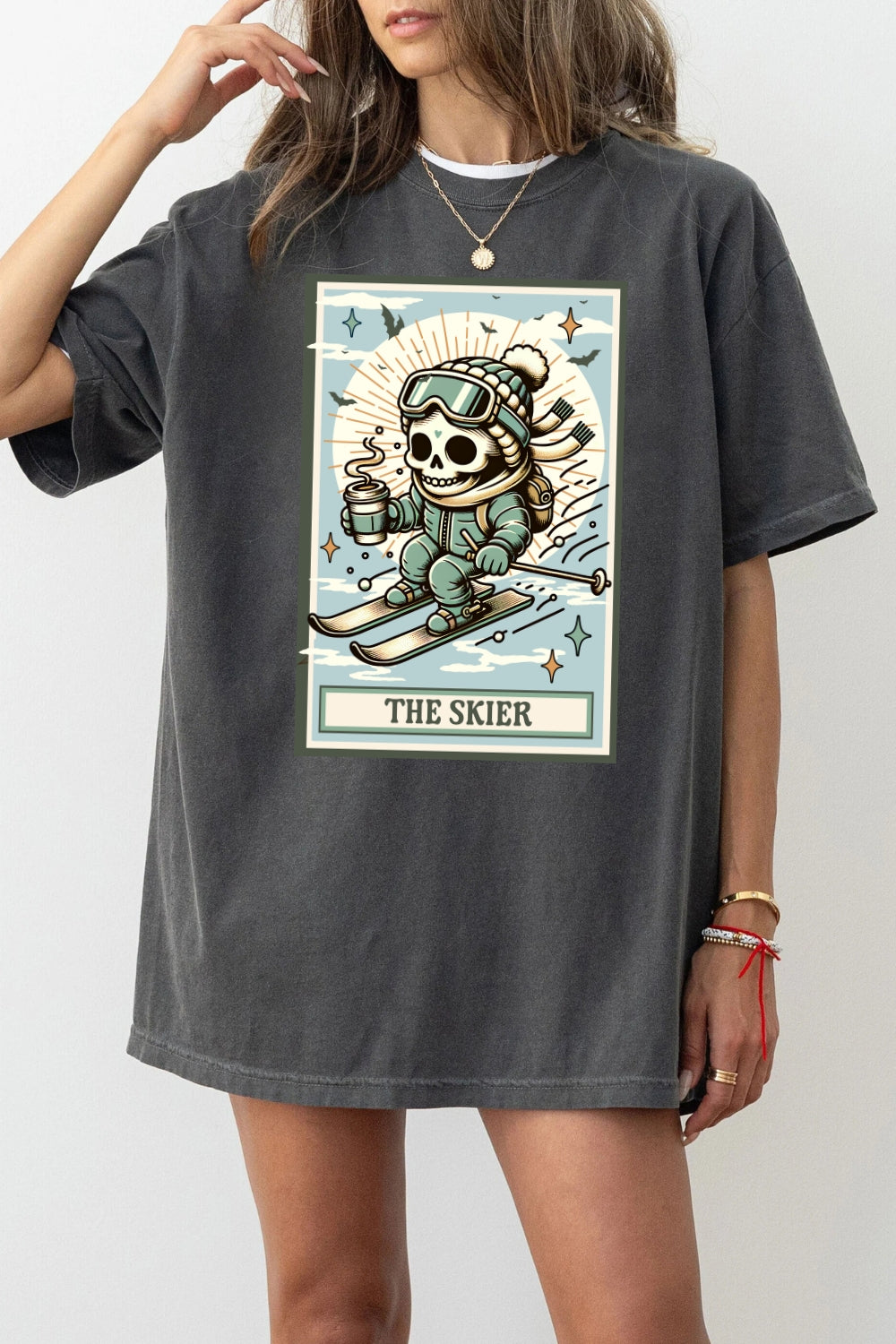 The skier skull tee