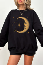 The smiling crescent moon sweatshirt