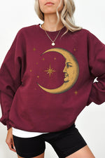 The smiling crescent moon sweatshirt