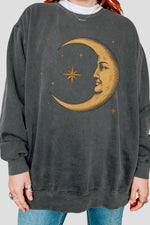 The smiling crescent moon sweatshirt