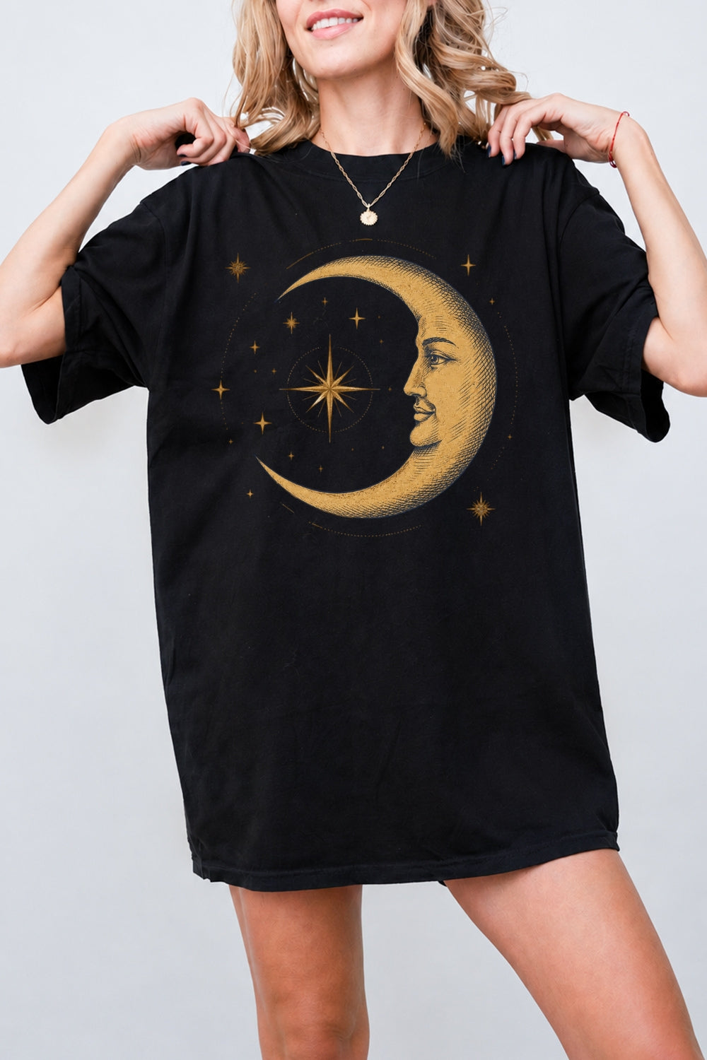 The smiling crescent moon tee