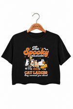 The spooky childless cat ladies crop top