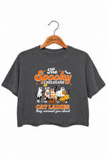 The spooky childless cat ladies crop top